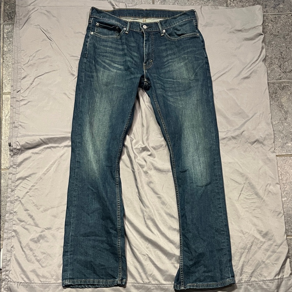 Levi's Dark Blue straight Jeans for Men